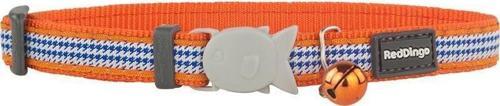 Reddingo Fang It Desenli Turuncu Kedi Boyun Tasması 12mm / 20-32 cm