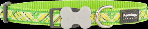 Reddingo Flanno Desenli Lime Köpek Boyun Tasması S 15mm / 24-36 cm