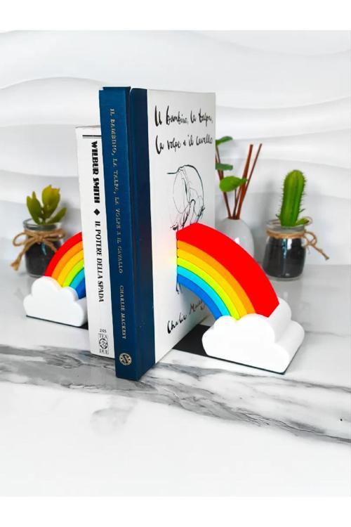 Gökkuşağı Dekoratif Kitap Tutacağı