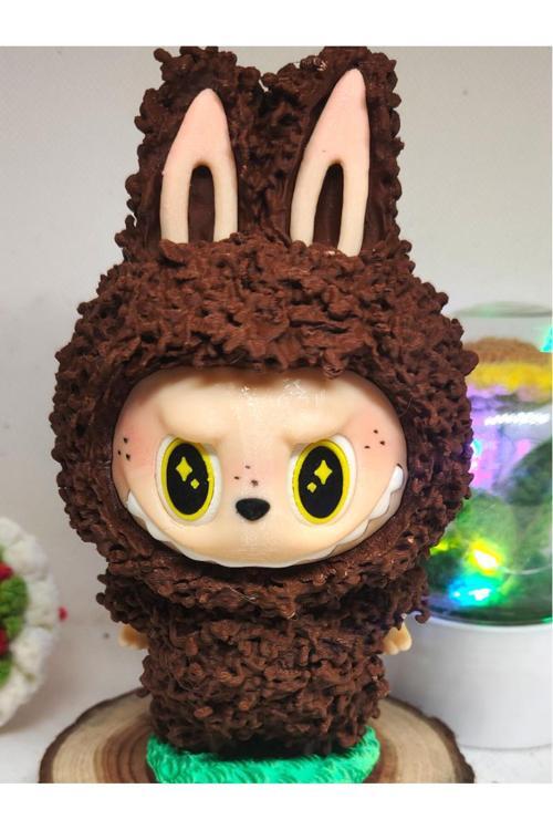 Tüylü Görünümlü Labubu Bebek 13 Cm - Istenilen Renk Üretilebilinir