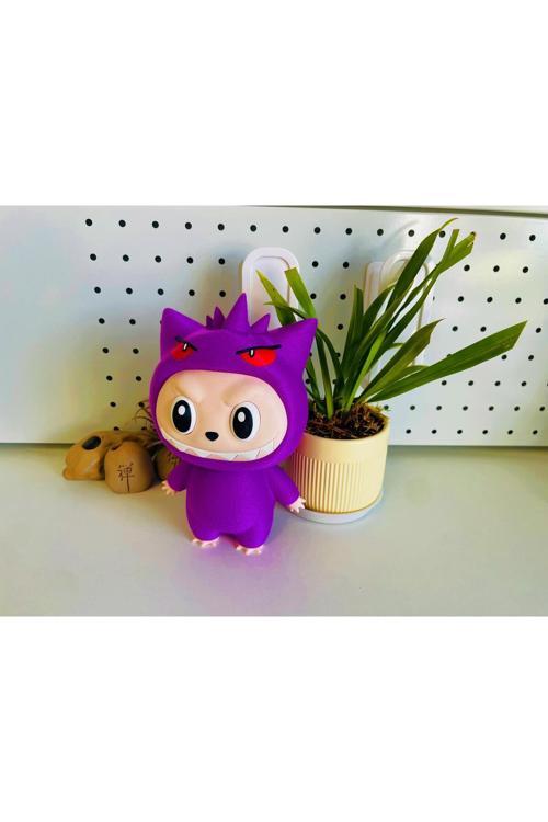 Özel Tasarım Gengar X Labubu Figürü 20 Cm