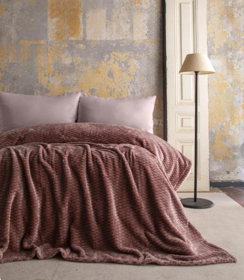 AP Jakarlı Tek Kişilik Pembe Trusty Battaniye 160*220