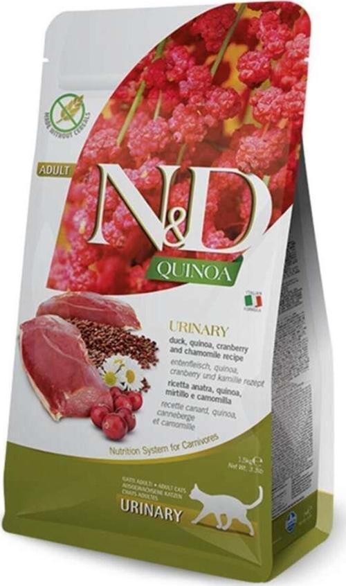 Quinoa Tahılsız Urinary Ördek Kedi Maması, 1,5 Kg