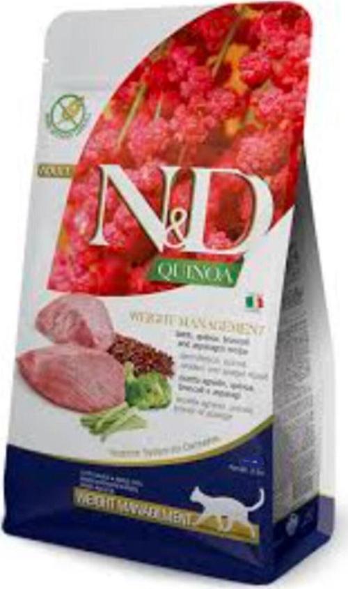 Quinoa Tahılsız Weight Management Kuzu Kedi Maması, 5 Kg