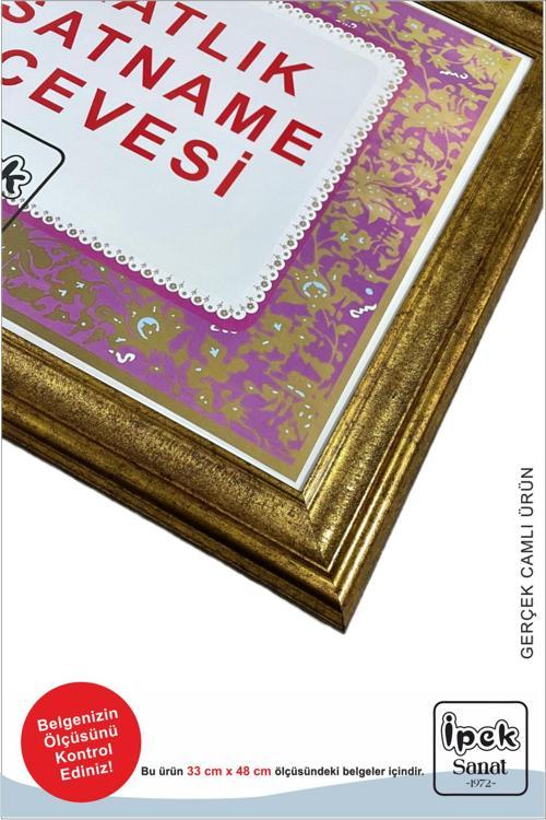 Avukatlık Ruhsatname Çerçevesi - 33X48 - Hakiki Camlı Ruhsat Çerçevesi