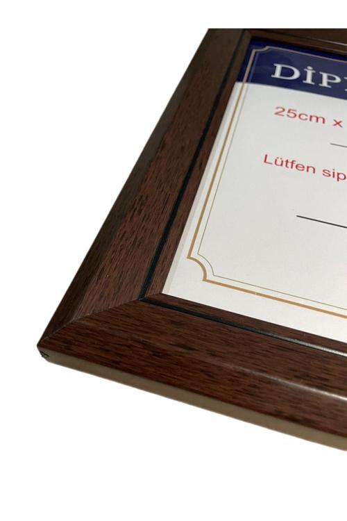 Diploma Çerçevesi - Hakiki Camlı Ürün - 25Cmx35,3Cm Belge İçin