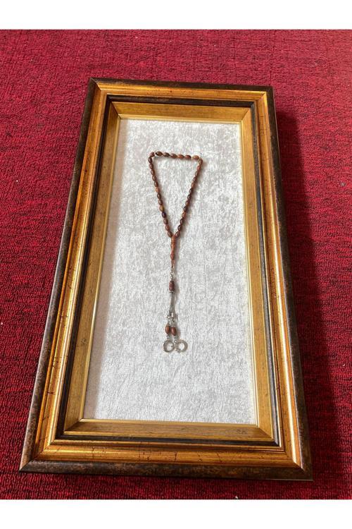 Tespih Çerçevesi - Tespih Sergilemek İçin Hakiki Camlı Ürün - 1 Veya 2 Adet 33'Lük Tespih İçindir