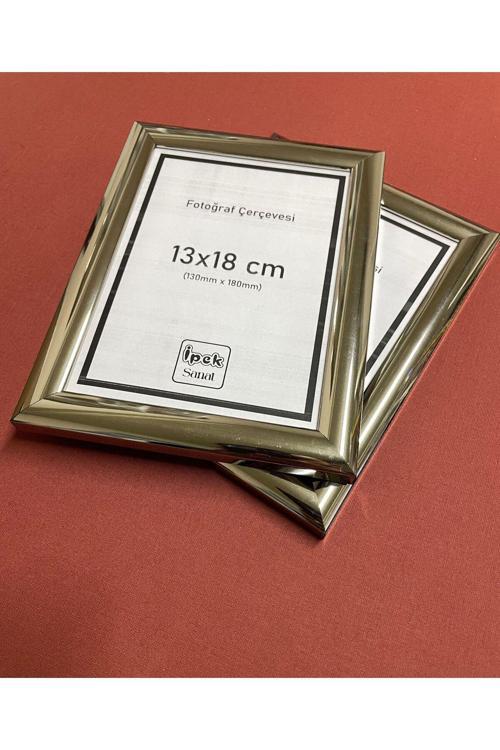 (2'Li) 13X18 Fotoğraf Çerçevesi 1.Kalite, Hakiki Camlı, 4 Renkli Parlak Çerçeve