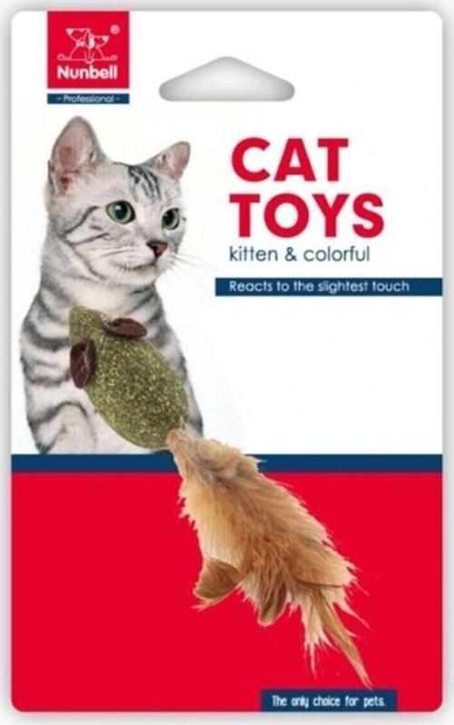 Catnipli Fare Tüylü Kedi Oyuncağı.
