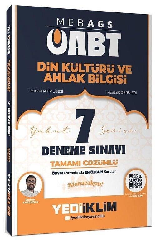 Yediiklim 2026 ÖABT MEB-AGS Din Kültürü ve Ahlak Bilgisi Öğretmenliği 7 Deneme Çözümlü - Burhan Karakışla Yediiklim Yayı