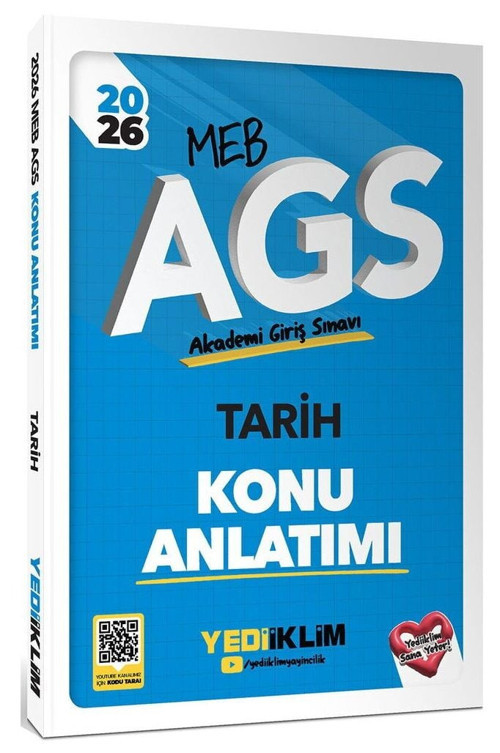 Yediiklim 2026 MEB-AGS Tarih Konu Anlatımı Yediiklim Yayınları