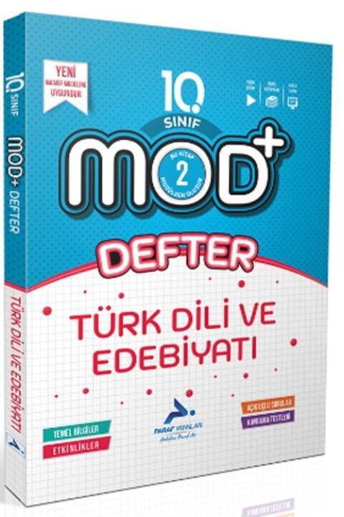 Paraf Yayınları 10. Sınıf Türk Dili ve Edebiyatı MOD Defter
