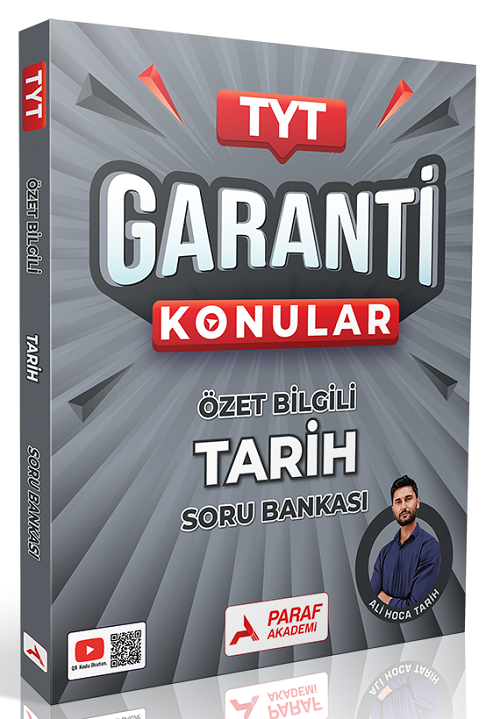 Paraf Yayınları TYT Tarih Garanti Konular Özel Bilgili Soru Bankası