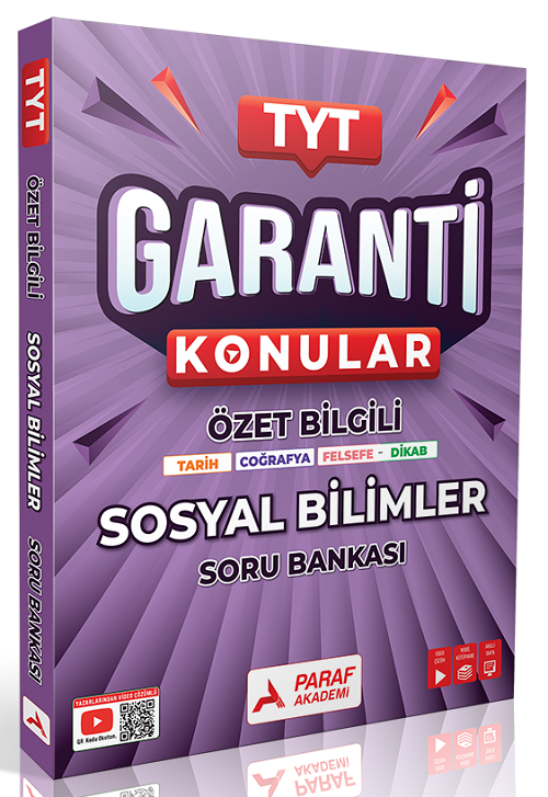 Paraf Yayınları TYT Sosyal Bilimler Garanti Soru Bankası