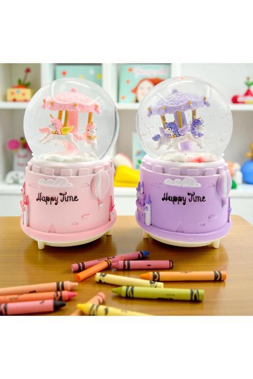 Atlı Karınca Hediyelik Kar Küresi Büyük Boy Işıklı Sesli Müzikli Kar Küresi 1 Adet