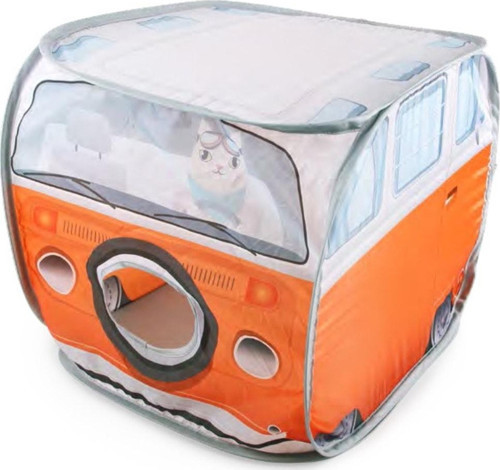 Vintage Kedi Evi Minibüs75X58X58 Cm