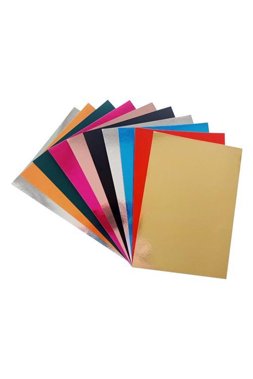 Metalize Karton 25X35Cm 10Lu Karışık Renk