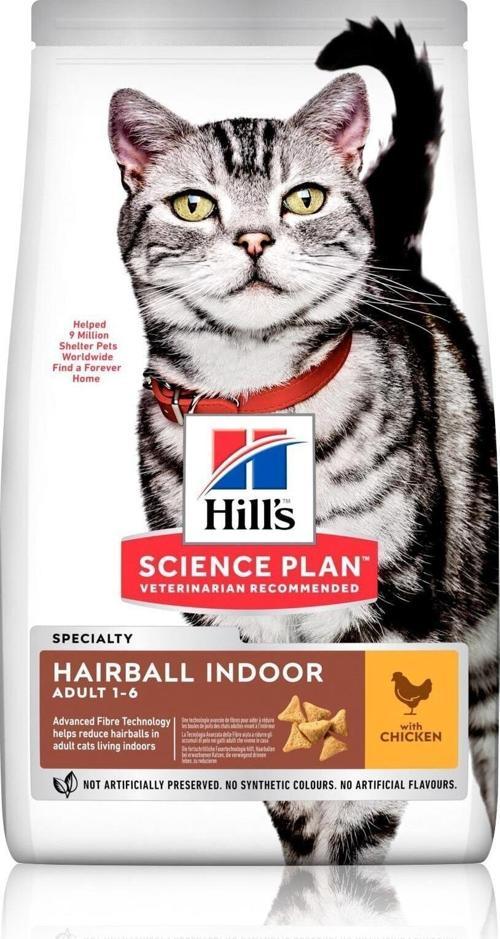 Hairball Indoor Tüy Yumağı Önleyici Tavuklu Yetişkin Kedi Maması 1,5 Kg
