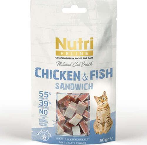 Nutri Tahılsız Feline Chicken And Fish Sandwich 50 Gr