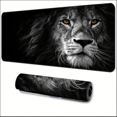 65X25 CM ASLAN TEMALI KAYDIRMAZ TABAN SPEED YÜZEY OYUNCU MOUSE PAD GAMİNG
