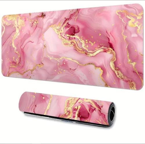 65X25 CM PEMBE MERMER TASARIMI KAYDIRMAZ TABAN SPEED YÜZEY OYUNCU MOUSE PAD GAMİNG