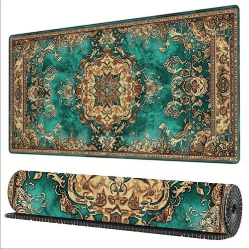 65X25 CM PERSİAN HALI TEMALI KAYDIRMAZ TABAN SPEED YÜZEY OYUNCU MOUSE PAD GAMİNG