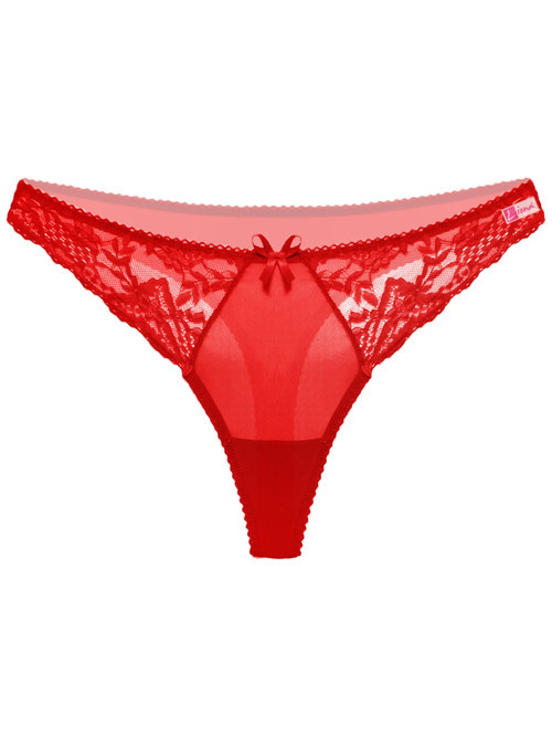 Kırmızı Dantelli G String Külot