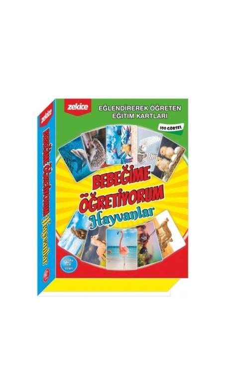 Bebeğime Öğretiyorum Hayvanlar (100 Eğitici Görsel )Bebek Eğitim Kartları.