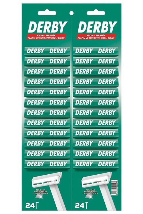 Derby Tek Bıçak Kartela Traş Bıçağı 24 Adet