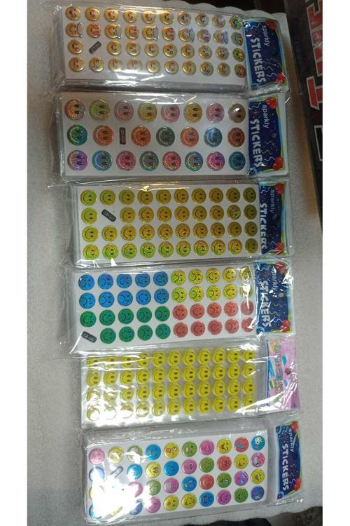 Sparkly Stıckers Emoji Temalı Kabartma Stıcker 6 Kartela