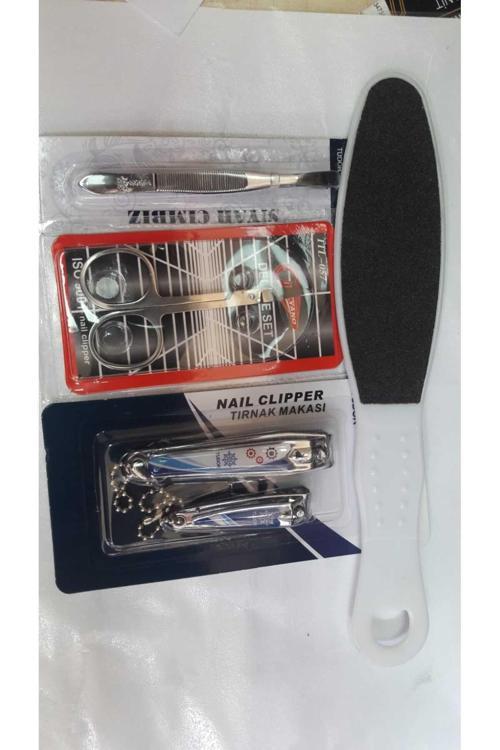 Kişisel Bakım Seti-Tırnak Makası,Cımbız,Törpü -5 Parça