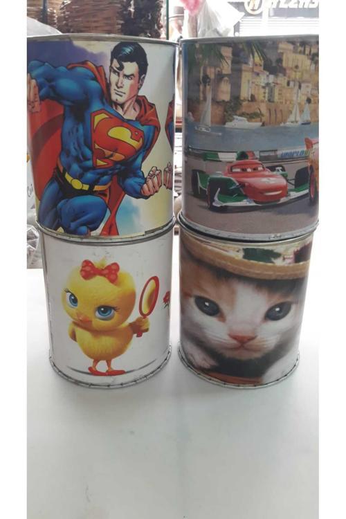 Teneke Kumbara Orta Boy 4 Adet