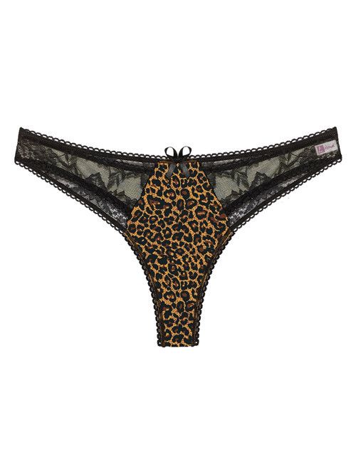 Büyük Beden Leopar Desenli G String Bato Külot