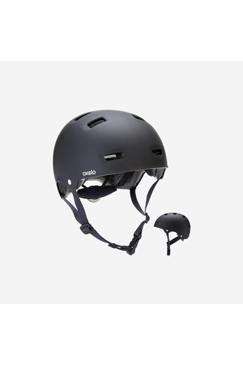 Oxelo Kask - Paten / Kaykay / Scooter - Siyah - Mf500