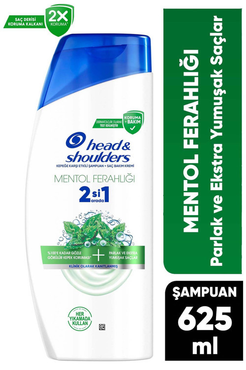 Mentol Ferahlığı 2si1 Arada Şampuan 625 ml