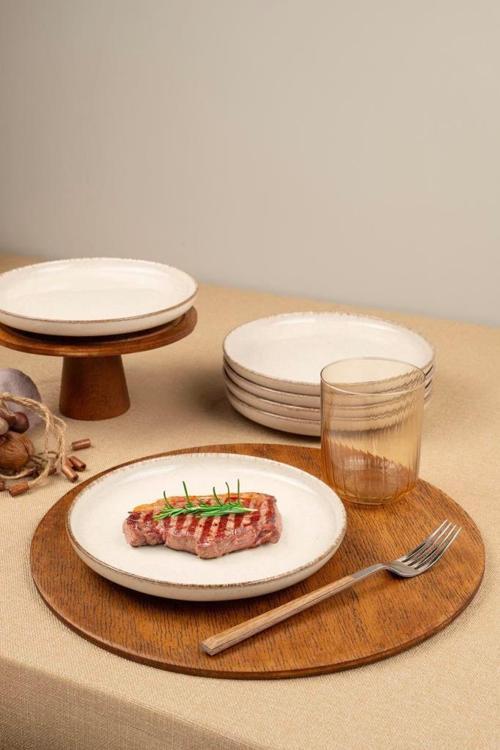 Moderna 6 Parça 19 Cm Düz Tabak Tarçın