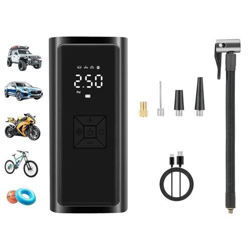 Ga97 6000mAh Taşınabilir Elektrikli Hava Pompası 150Psi Lastik, Bot, Top Şişirme Oto Hava Kompresörü