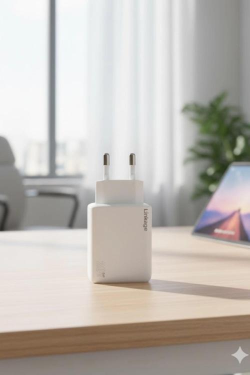 Linkage Lkc-46 20W USB-C+USB-A Dual Port GaN Hızlı Şarj Adaptör