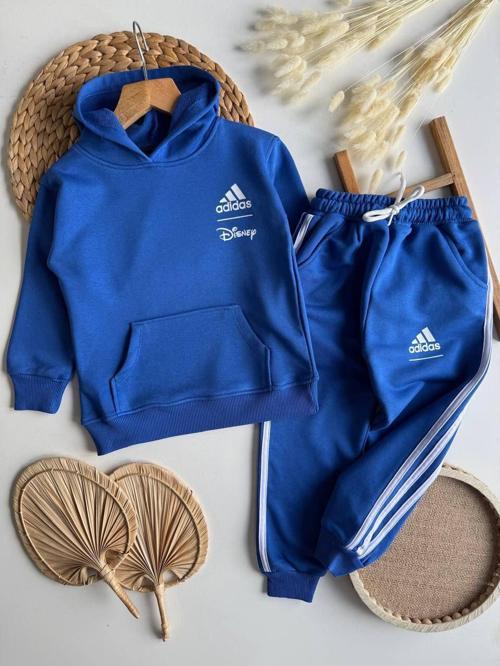 Disney Temalı Çocuk Takımı – Kapüşonlu Kanguru Cepli Sweatshirt & Jogger Alt