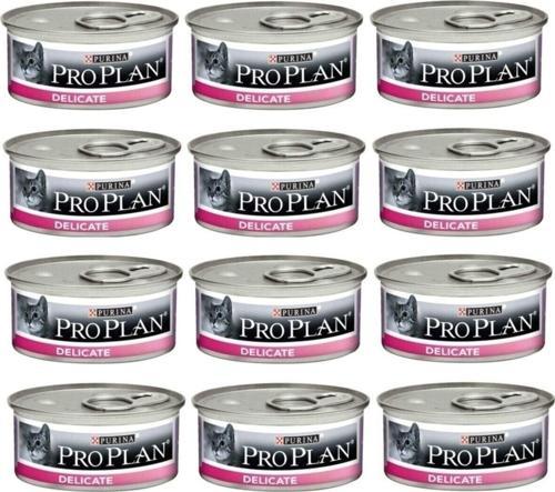 Proplan Delicate Hassas Sindirim Sistemi Kedi Konserve 85Gr 12'Li