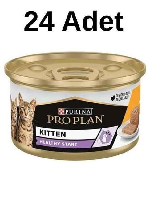 Junior Tavuk Etli Yavru Kedi Konservesi 24 Adet X 85 Gr
