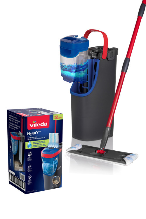 H2PRO %100 Kirli ve Temiz Suyu Ayıran Temizlik Seti & Mikrofiber Mop