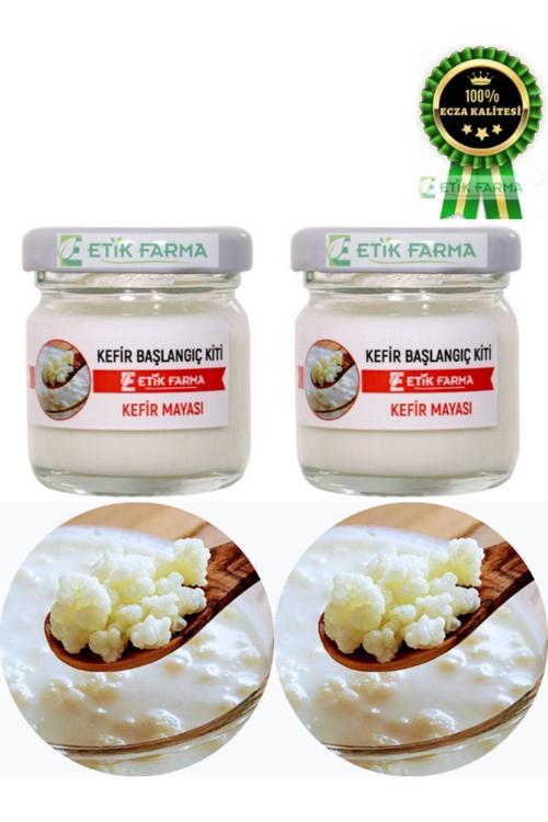 Özel Üretim Organik Kafkas Süt Kefir Mayası 2 Adet [ Canlı Kefir Taneleri ]