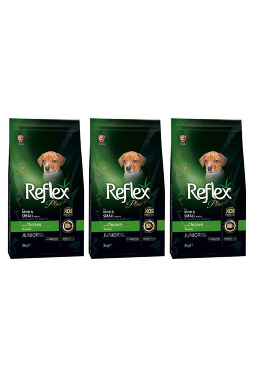 Küçük Mini Irk Tavuklu Yavru Köpek Maması 3 Kg x 3 Adet