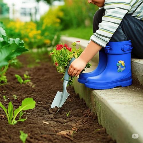 Konçlu Erkek Çocuk Yağmur Çizmesi 26-35 Mavi