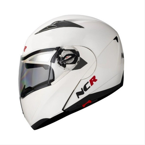 -158 ÇENE AÇILIR GÖZLÜKLÜ E-CE BELGELİ KASK PARLAK BEYAZ