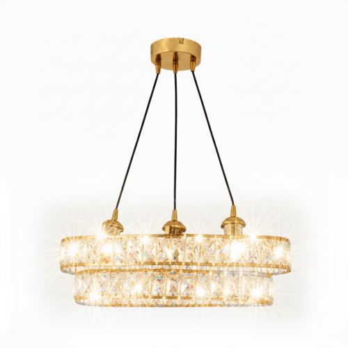 DG1112 Kristal Avize – Gold (Yerli Üretim)