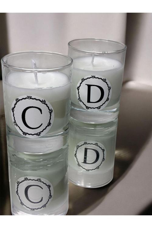 Cam Shot Bardağı Mum - Nişan, Söz, Doğum Günü, Mevlüt Ve Özel Günler Hediyelik 10 Adet