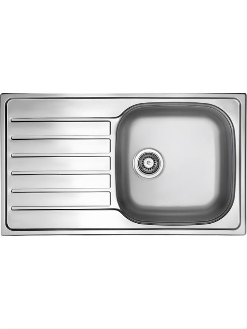 Hypnos 50 Sol Dekorlu Paslanmaz Çelik Eviye