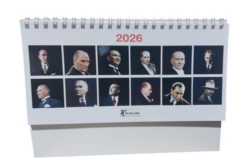 Atatürk Üçgen Masa Takvimi